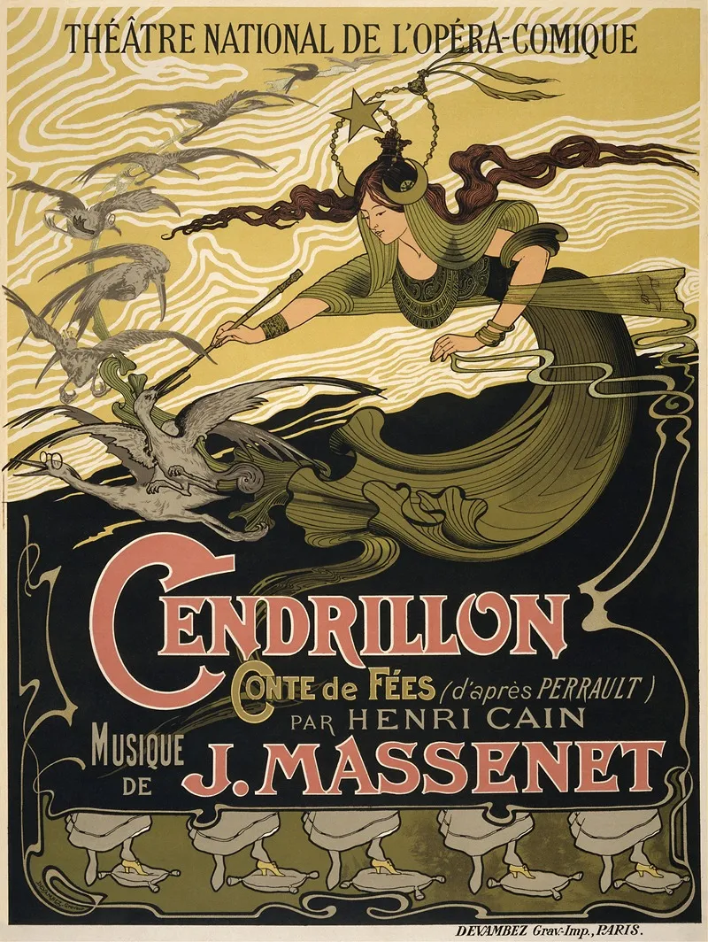 Cendrillon Wall Art by Émile Bertrand - High-Resolution Digital Print