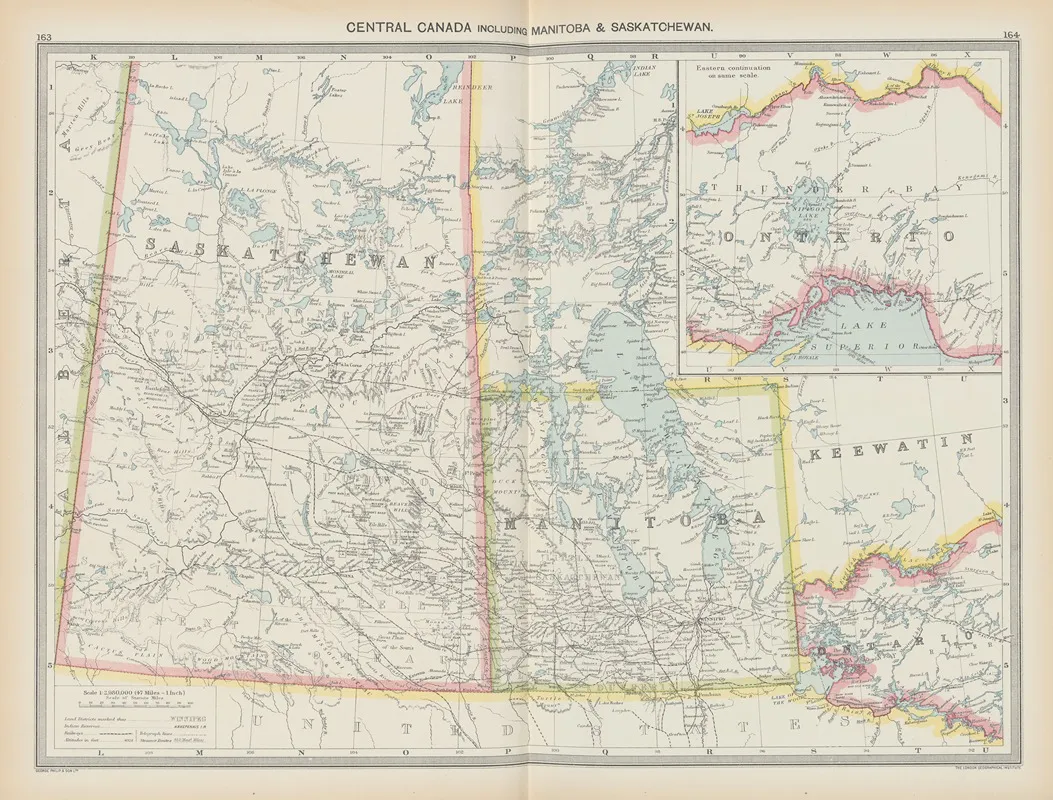 Central Canada Including Manitoba And Saskatchewan