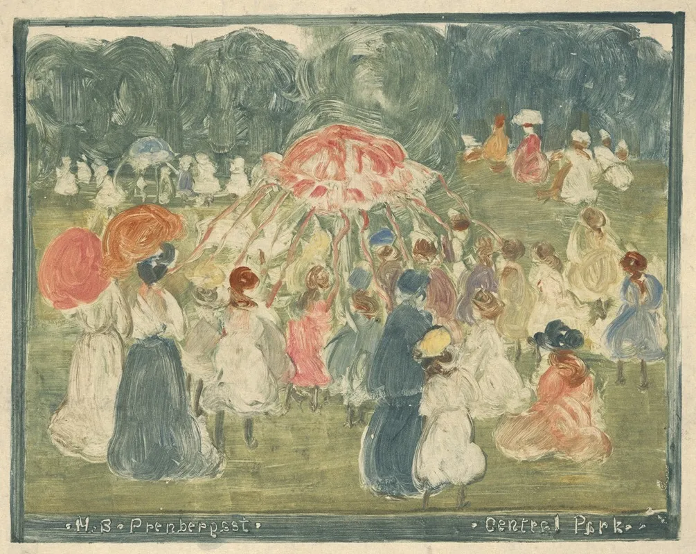 Central Park 2 Wall Art by Maurice Prendergast - High-Resolution Digital Print