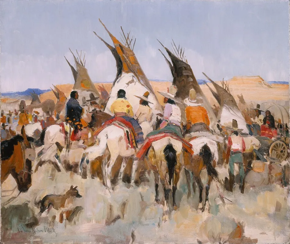 Ceremonial At Black Lake Wall Art by LaVerne Nelson Black - High-Resolution Digital Print