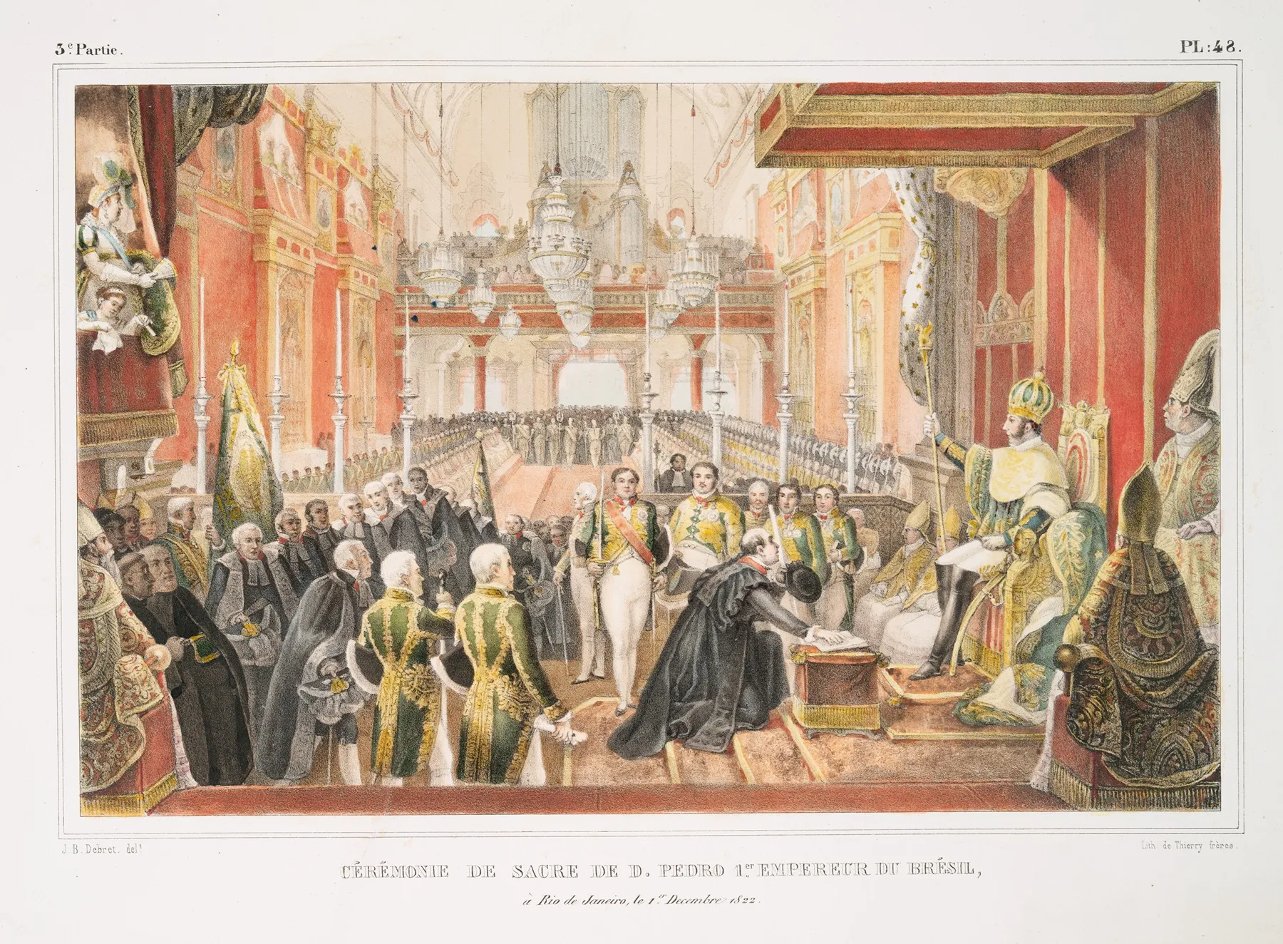 Ceremonie De Sacre De D Pedro I Er Empereur Du Bresil A Rio De Janeiro Le 1 Er Decembre 1822