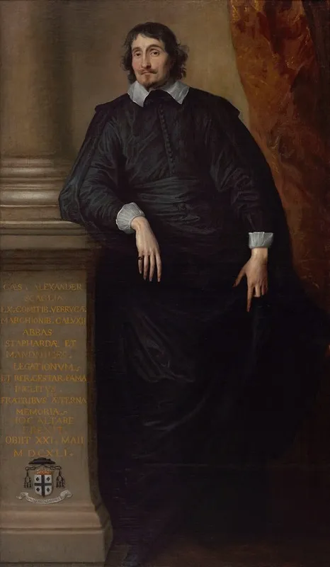 Cesare Alessandro Scaglia Di Verrua Abbe Of Staffarda And Mandanici Wall Art by Anthony van Dyck - High-Resolution Digital Print