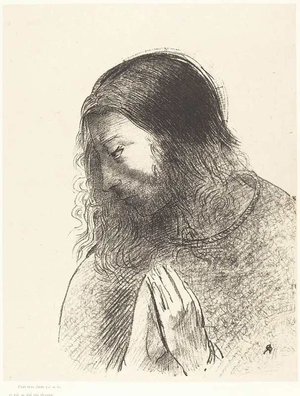 Cest Moi Jean Qui Ai Vu Et Qui Ai Oie Ces Choses And I John Saw These Things And Heard Them Wall Art by Odilon Redon - High-Resolution Digital Print