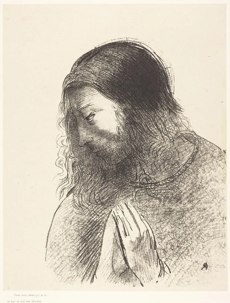 Cest Moi Jean Qui Ai Vu Et Qui Ai Oie Ces Choses Wall Art by Odilon Redon - High-Resolution Digital Print