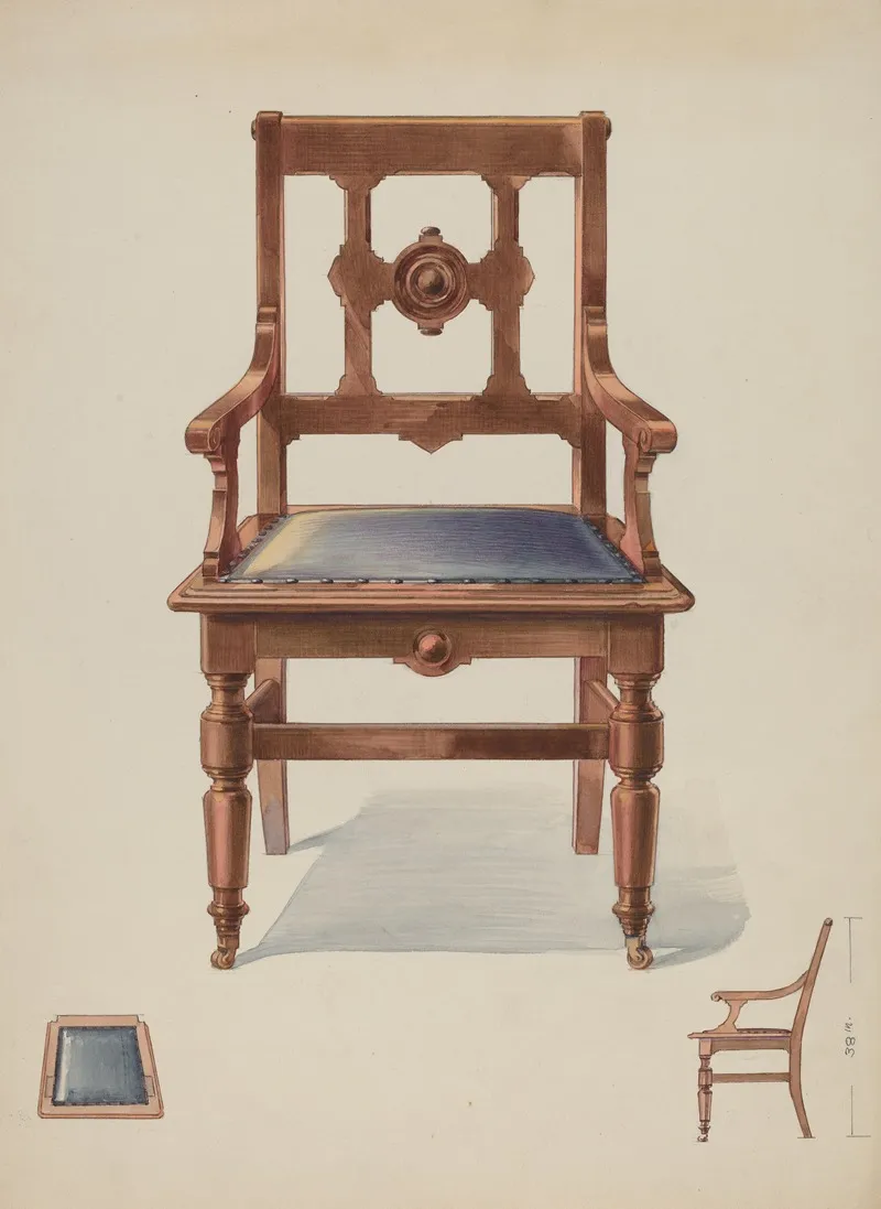 Chair 51 Wall Art by George Kirschner - High-Resolution Digital Print