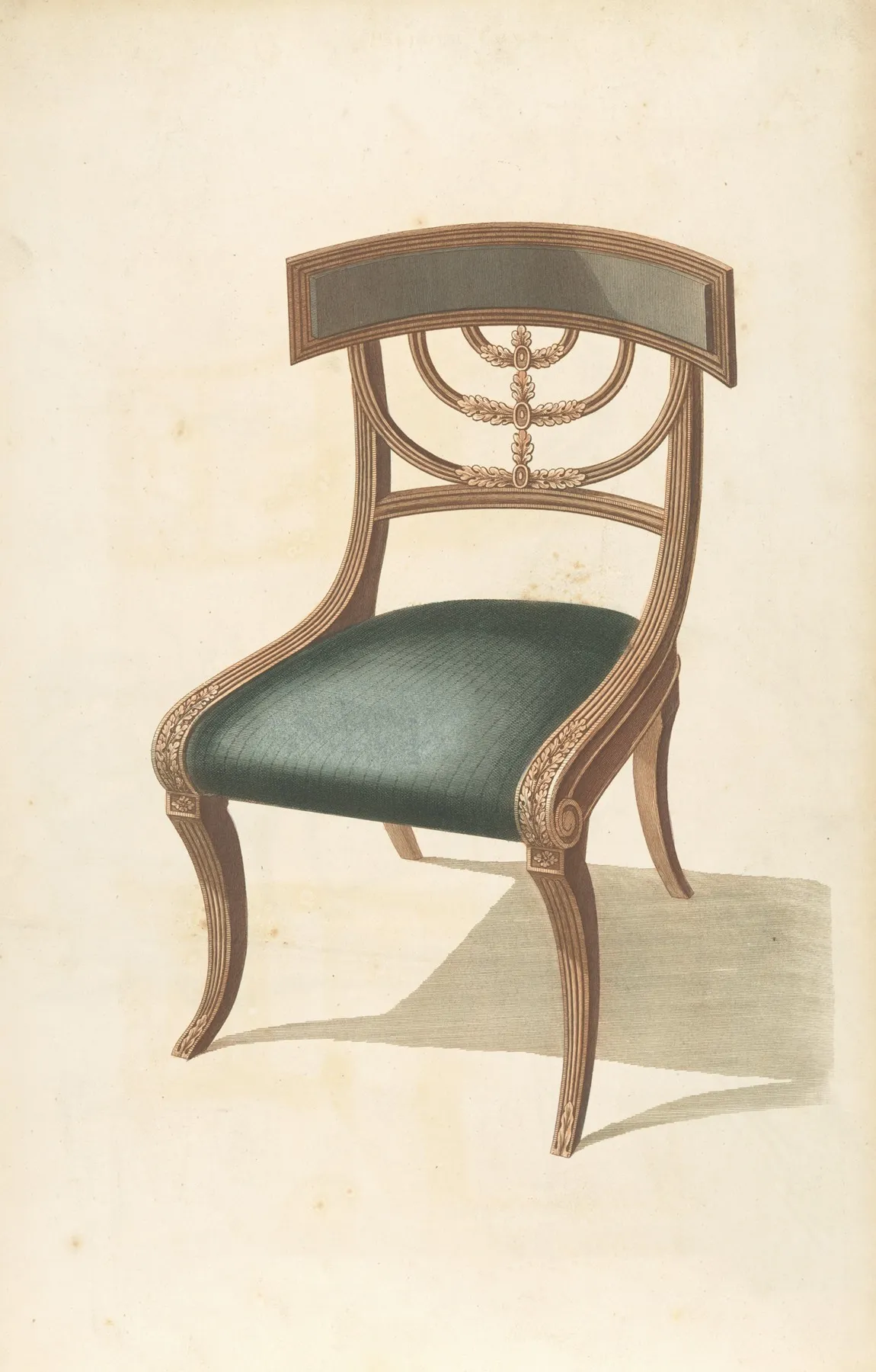 Chair With A Black Cushion Wall Art by Thomas Sheraton - High-Resolution Digital Print