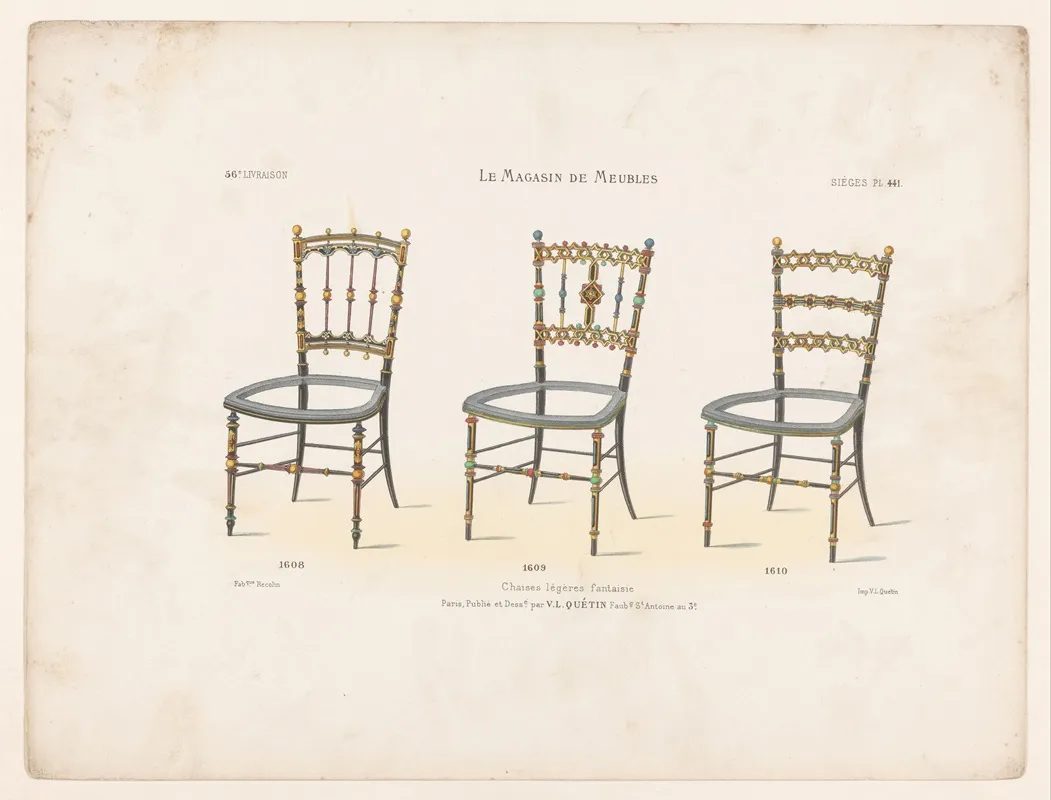 Chaise Legeres Fantaisie Wall Art by Victor Léon Michel Quétin - High-Resolution Digital Print