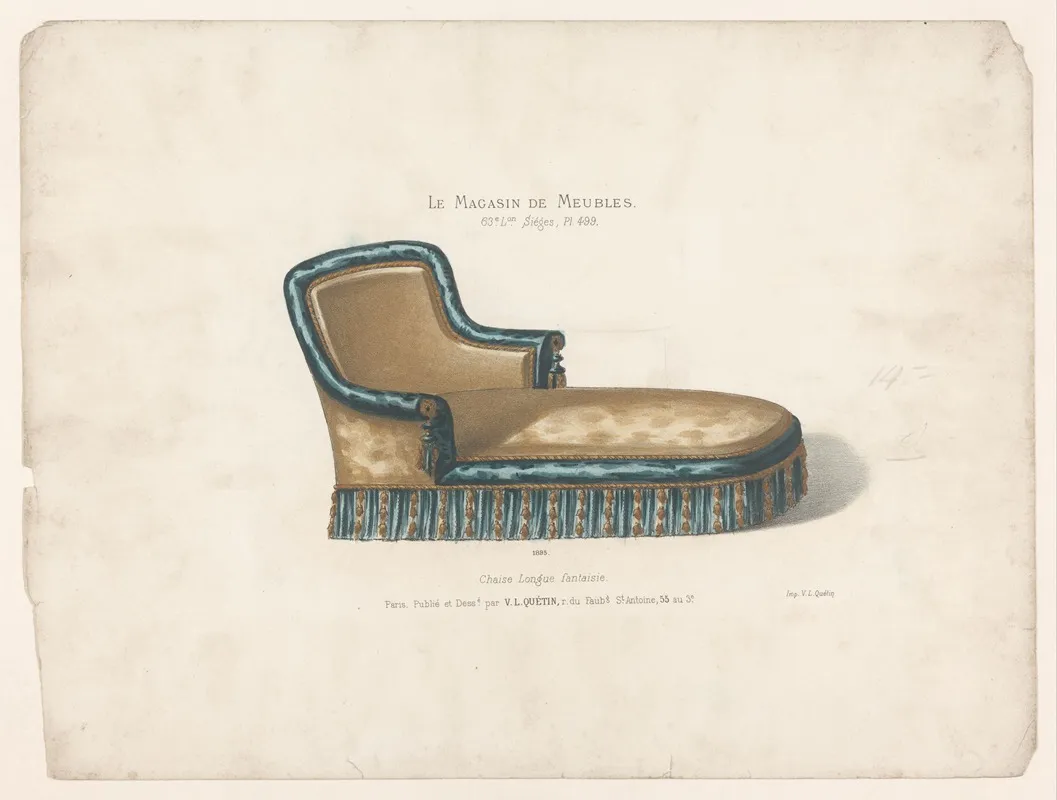 Chaise Longue Fantaisie 2 Wall Art by Victor Léon Michel Quétin - High-Resolution Digital Print