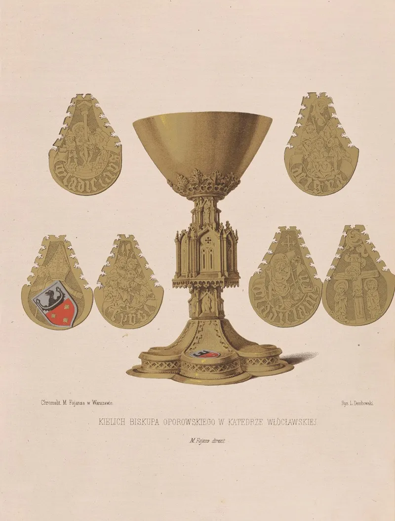 Chalice Of Bishop Oporowski In The Wloclawek Cathedral Wall Art by Leon Dembowski - High-Resolution Digital Print