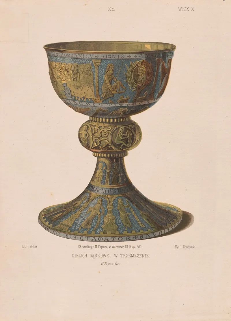 Chalice Of Dabrowka In Trzemeszno Wall Art by Leon Dembowski - High-Resolution Digital Print