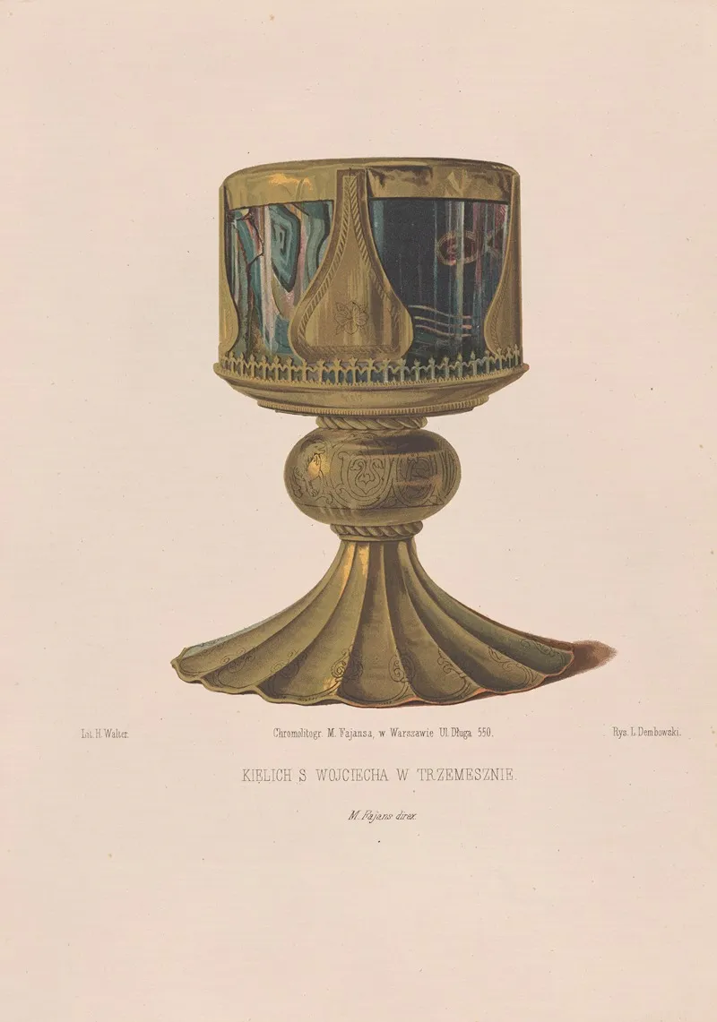Chalice Of St Adalbert In Trzemeszno Wall Art by Leon Dembowski - High-Resolution Digital Print