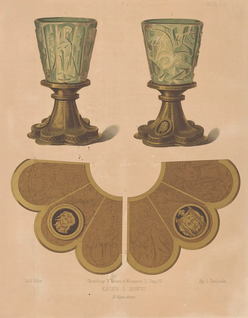 Chalice Of St Jadwiga Wall Art by Leon Dembowski - High-Resolution Digital Print