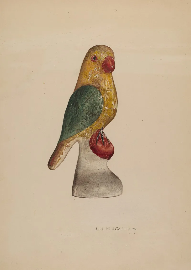 Chalkware Bird 2