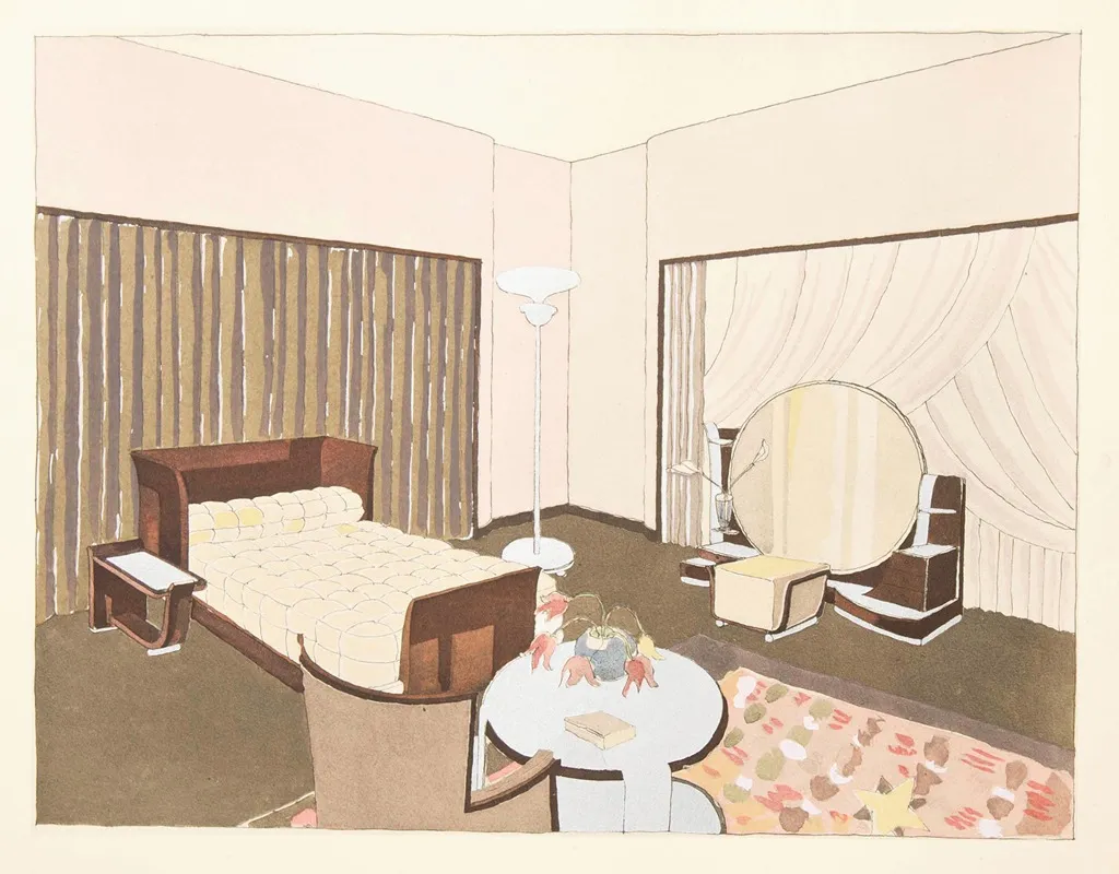 Chambre A Coucher Wall Art by E. Kohlmann - High-Resolution Digital Print