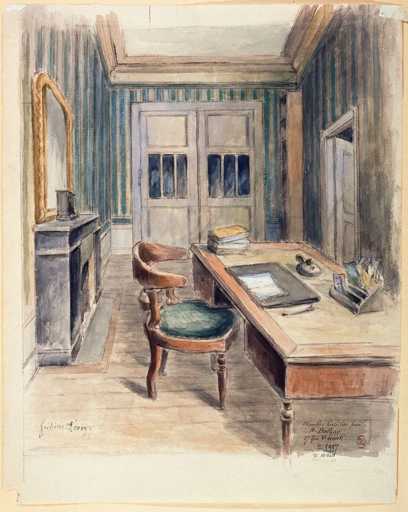 Chambre De La Maison Habitee Par Honore De Balzac Wall Art by Frédéric Léon - High-Resolution Digital Print