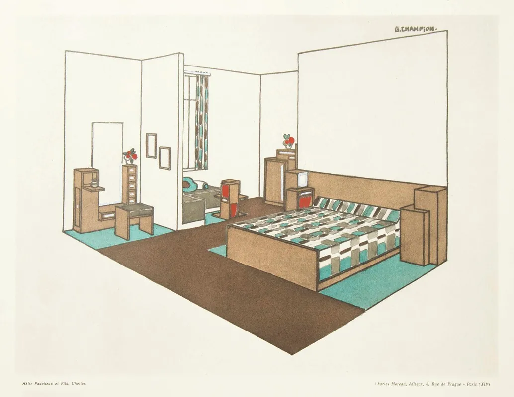 Chambre Wall Art by G. champion - High-Resolution Digital Print