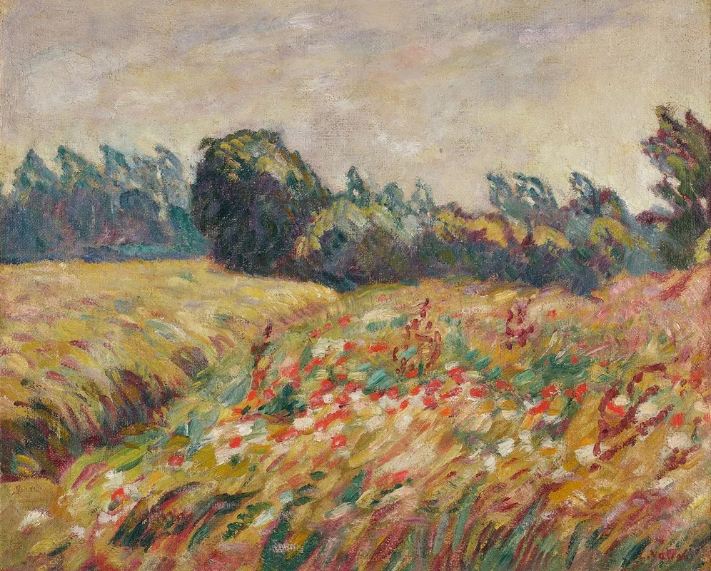 Champ Fleuri En Normandie Wall Art by Louis Valtat - High-Resolution Digital Print