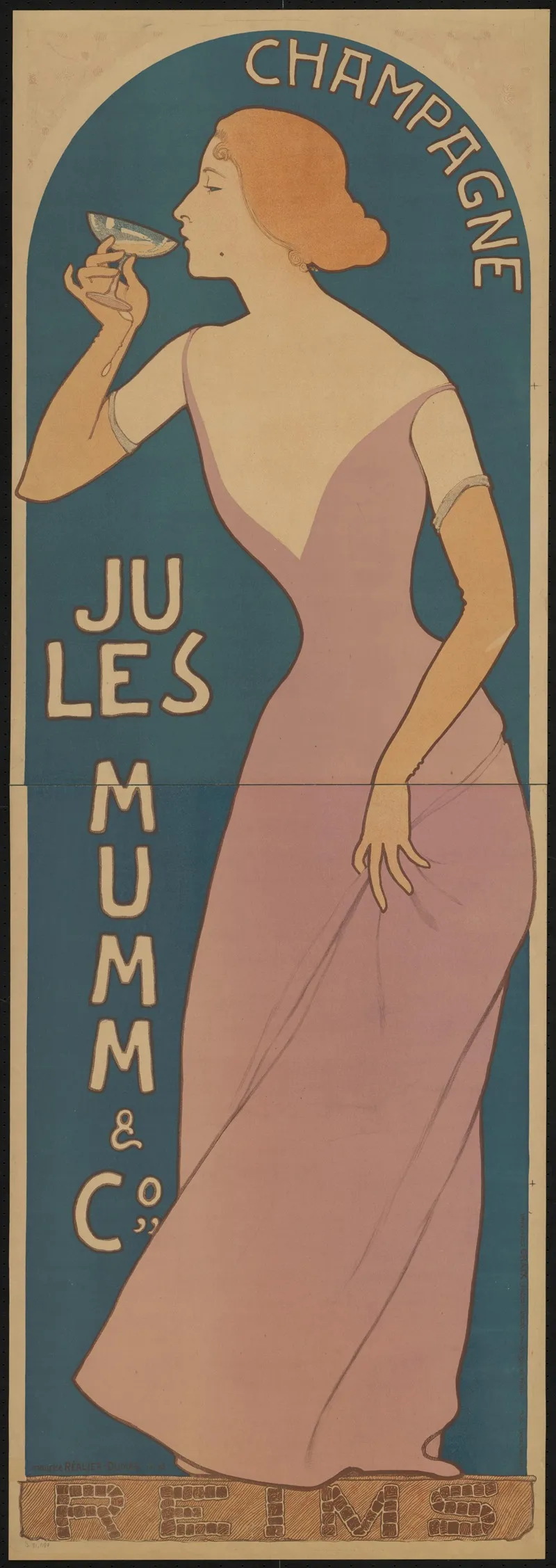 Champagne Jules Mumm 2 Wall Art by Maurice Réalier-Dumas - High-Resolution Digital Print
