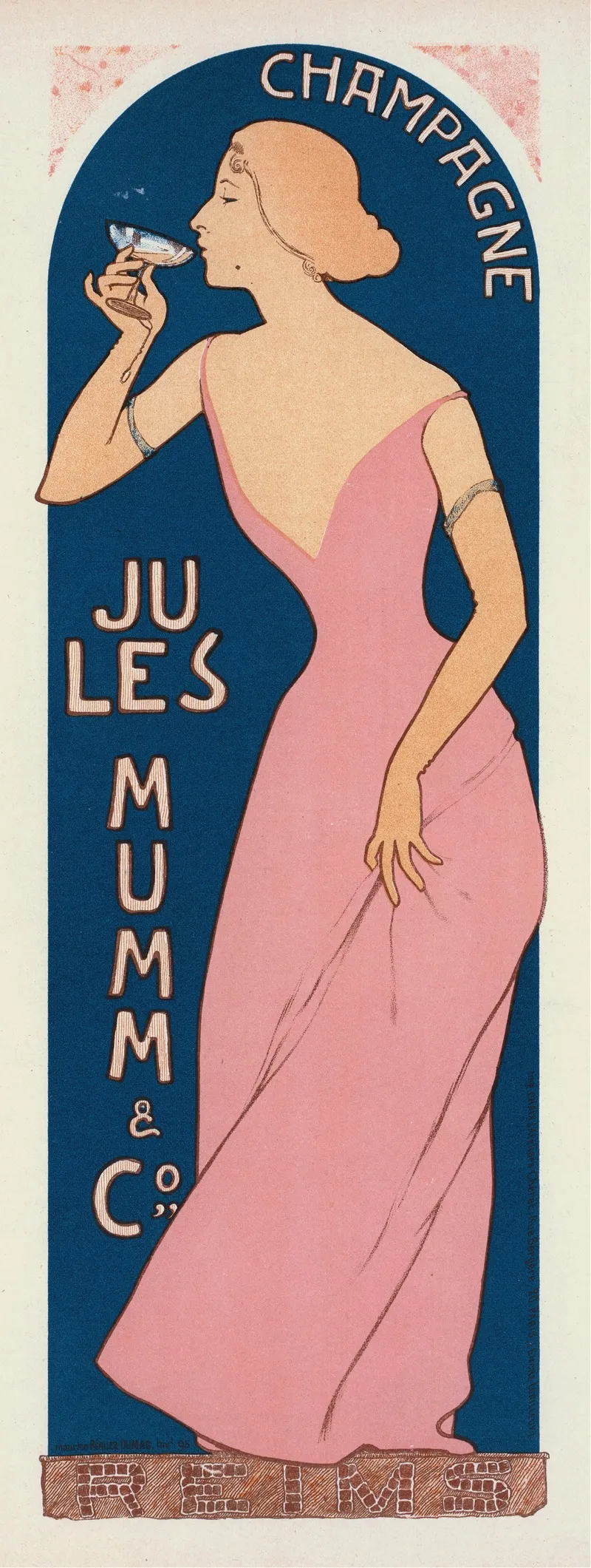 Champagne Jules Mumm Wall Art by Maurice Réalier-Dumas - High-Resolution Digital Print