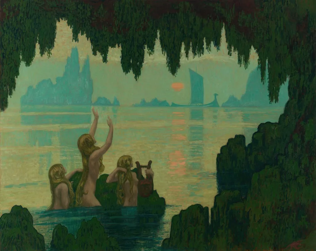 Chants Sur Leau Wall Art by Jean-Francis Auburtin - High-Resolution Digital Print