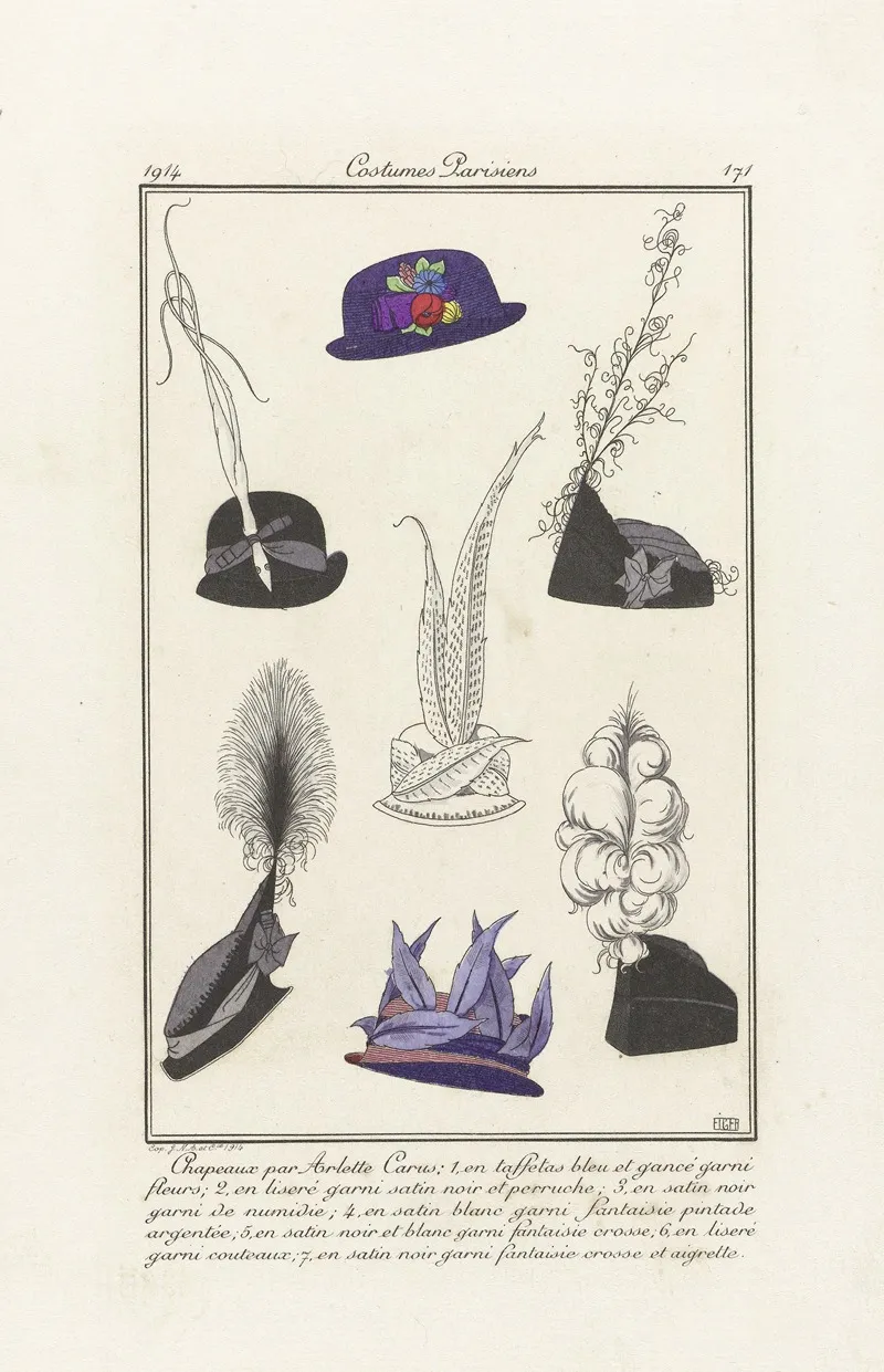 Chapeaux Par Arlett Wall Art by Eiger - High-Resolution Digital Print