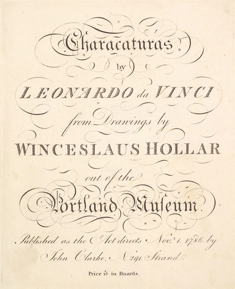 Characaturas By Leonardo Da Vinci Pl 01
