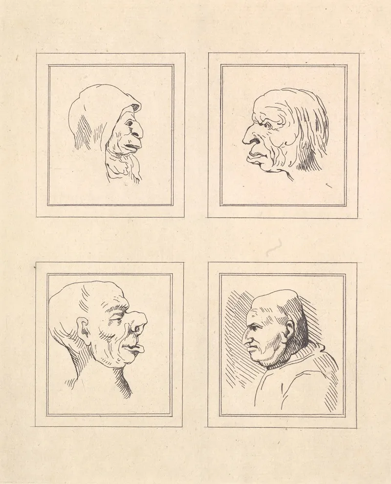 Characaturas By Leonardo Da Vinci Pl 03