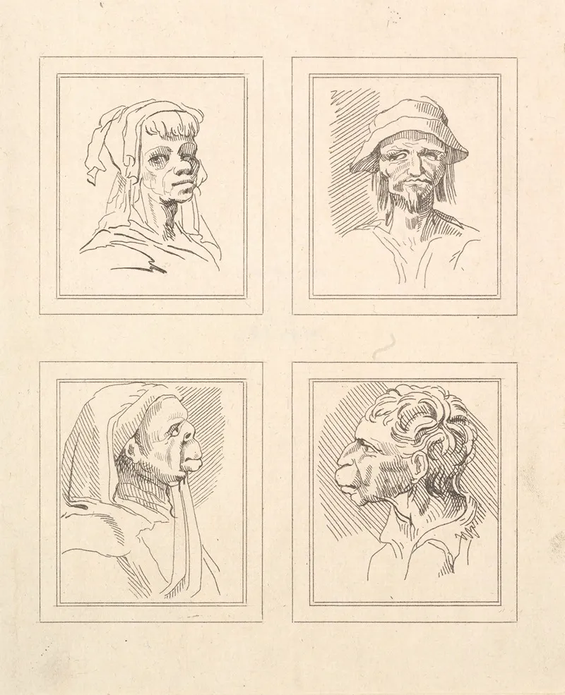 Characaturas By Leonardo Da Vinci Pl 04