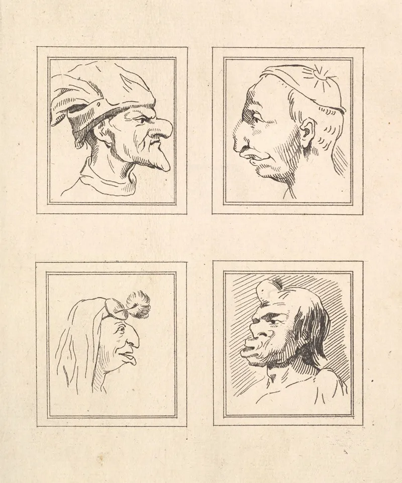 Characaturas By Leonardo Da Vinci Pl 05