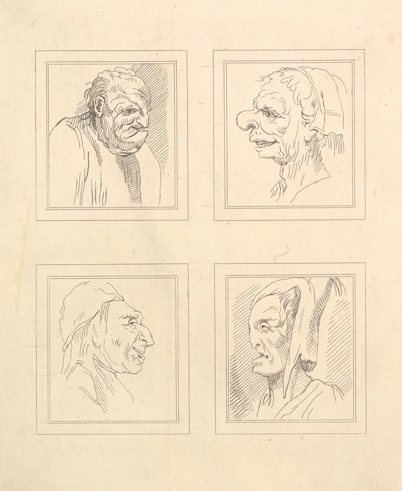 Characaturas By Leonardo Da Vinci Pl 09