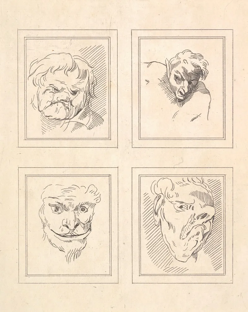 Characaturas By Leonardo Da Vinci Pl 11