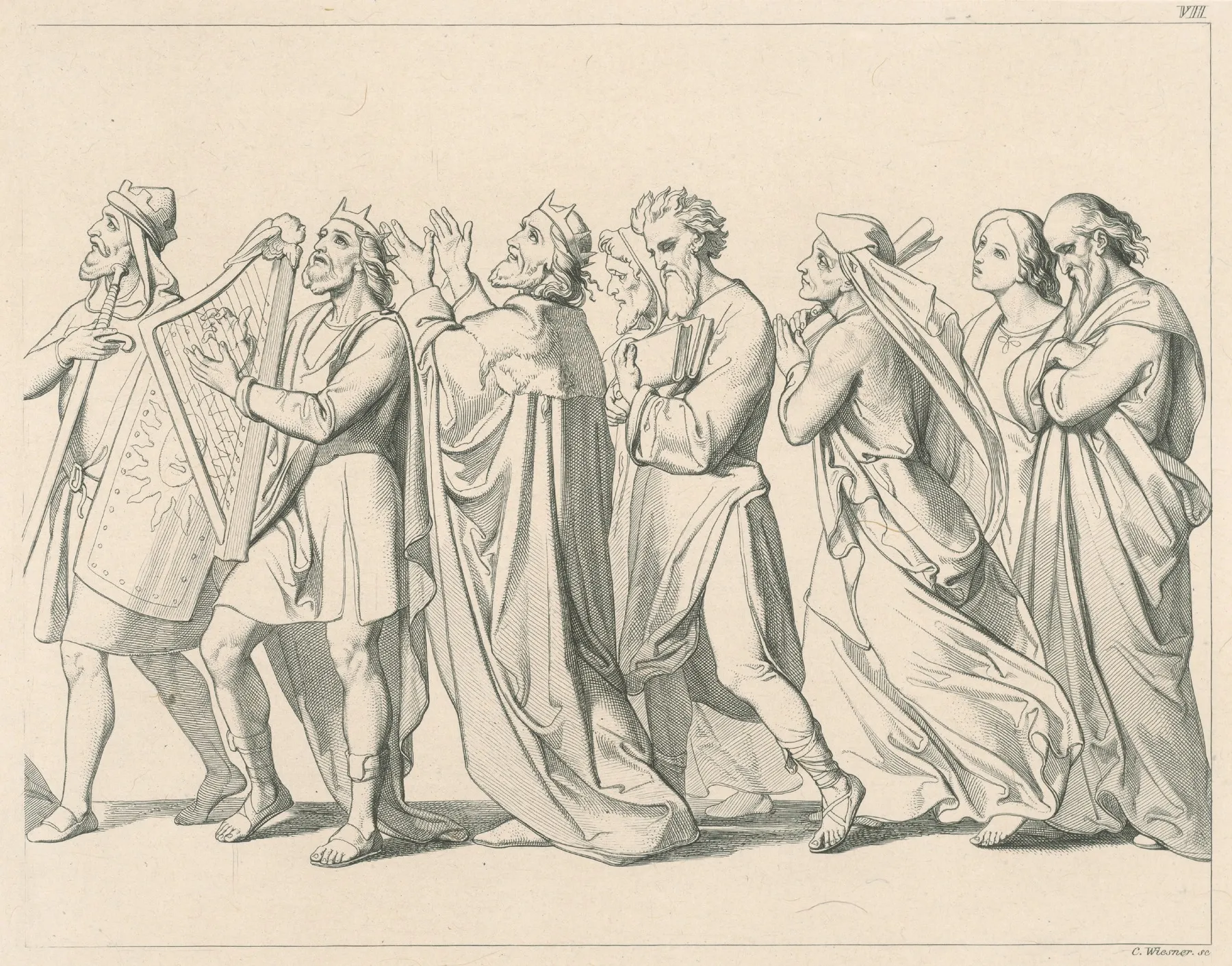 Characters Of The Old Testament Wall Art by Konrád Wiesner - High-Resolution Digital Print