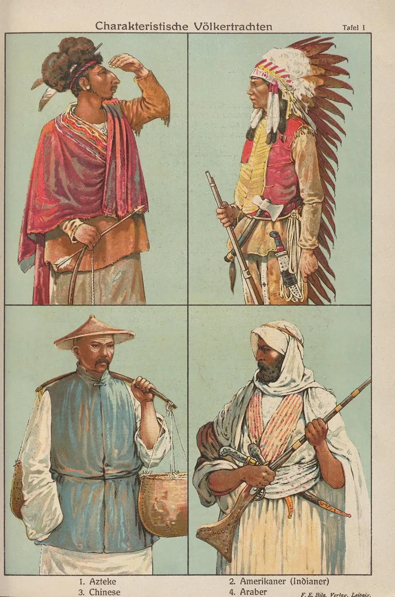 Charakteristische Volkertrachten Wall Art by Oskar Hoffmann - High-Resolution Digital Print
