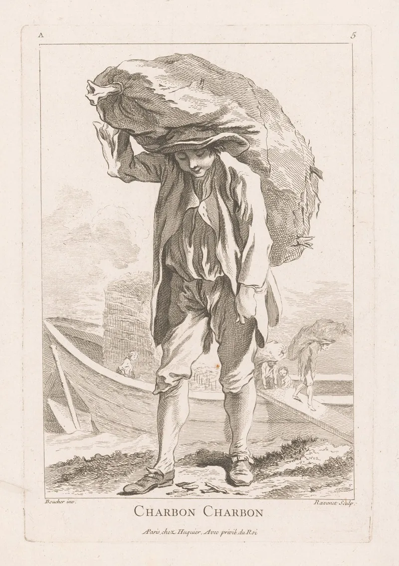 Charbon Charbon Wall Art by Simon François Ravenet - High-Resolution Digital Print