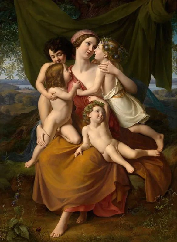 Charity 18 Wall Art by Friedrich Wilhelm Schadow - High-Resolution Digital Print