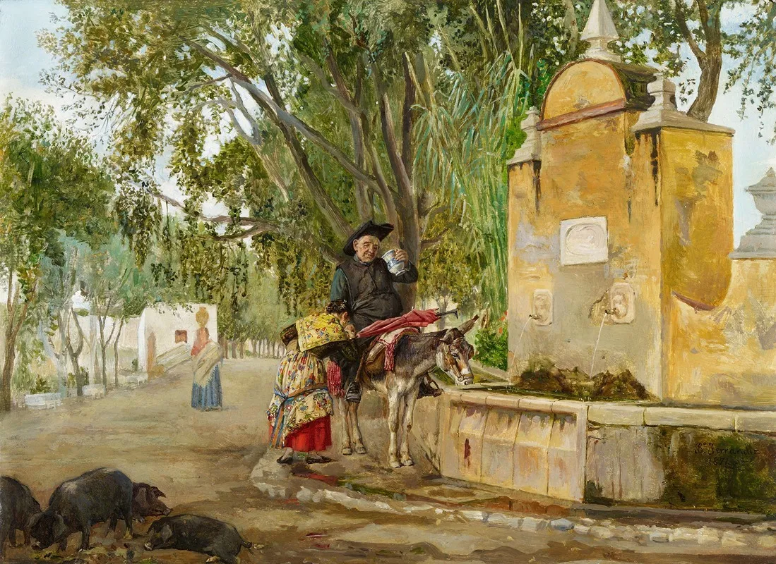 Charity And Love Of God Wall Art by Bernardo Ferrándiz Bádenes - High-Resolution Digital Print