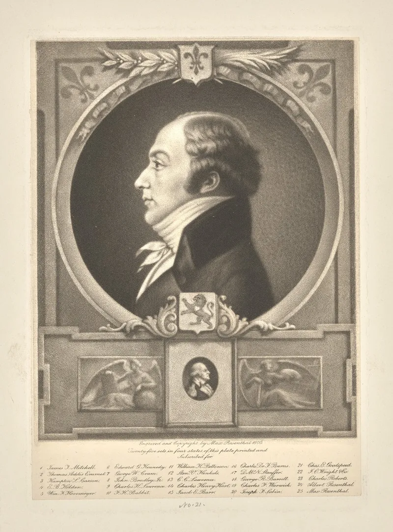 Charles Balthazar Julien Fevret De Saint Memin 2 Wall Art by Max Rosenthal - High-Resolution Digital Print