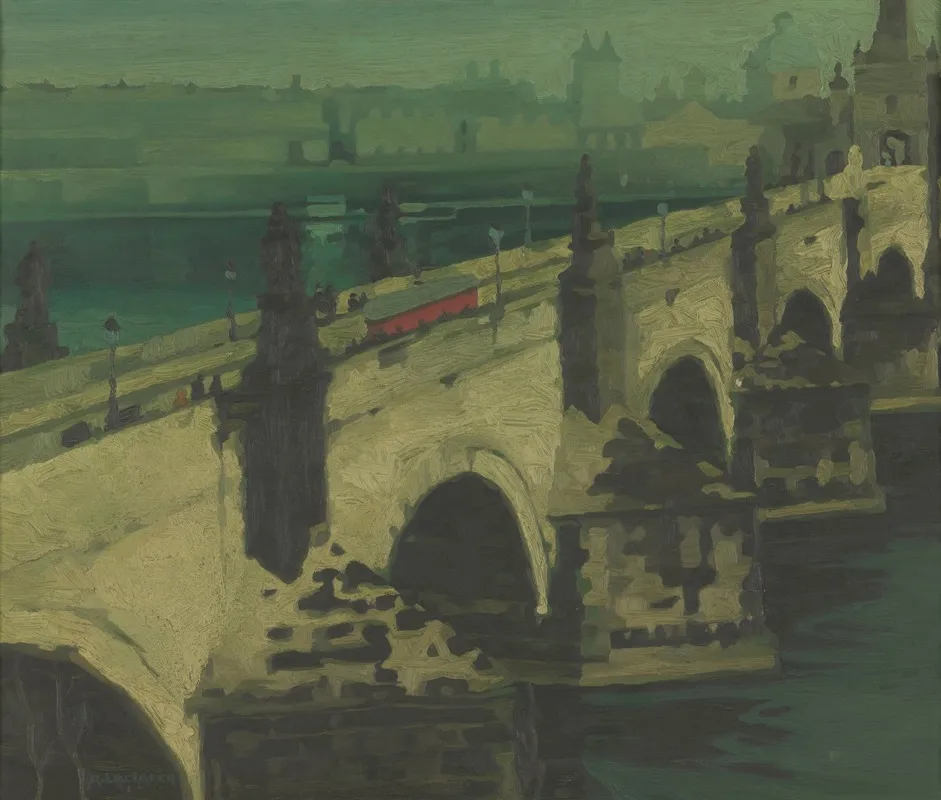 Charles Bridge In Prague Wall Art by René Leclercq - High-Resolution Digital Print