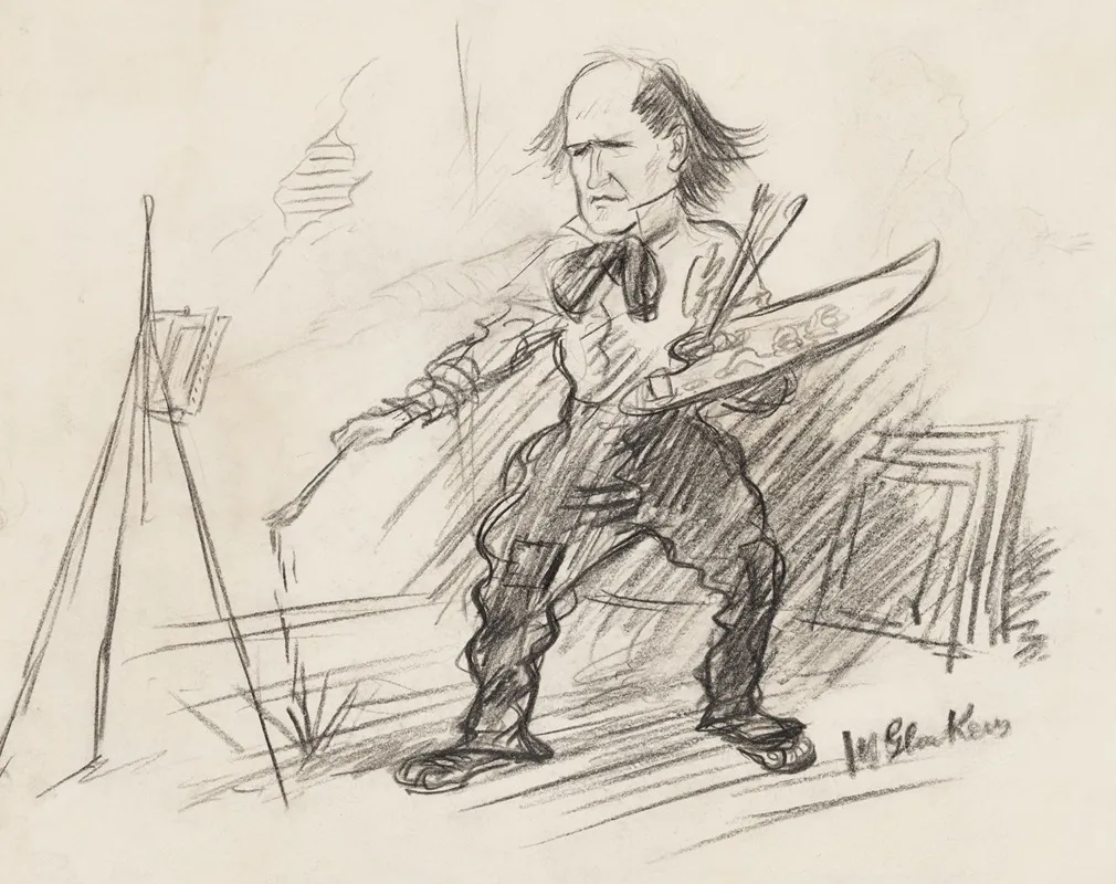 Charles Dana Gibson Wall Art by William James Glackens - High-Resolution Digital Print