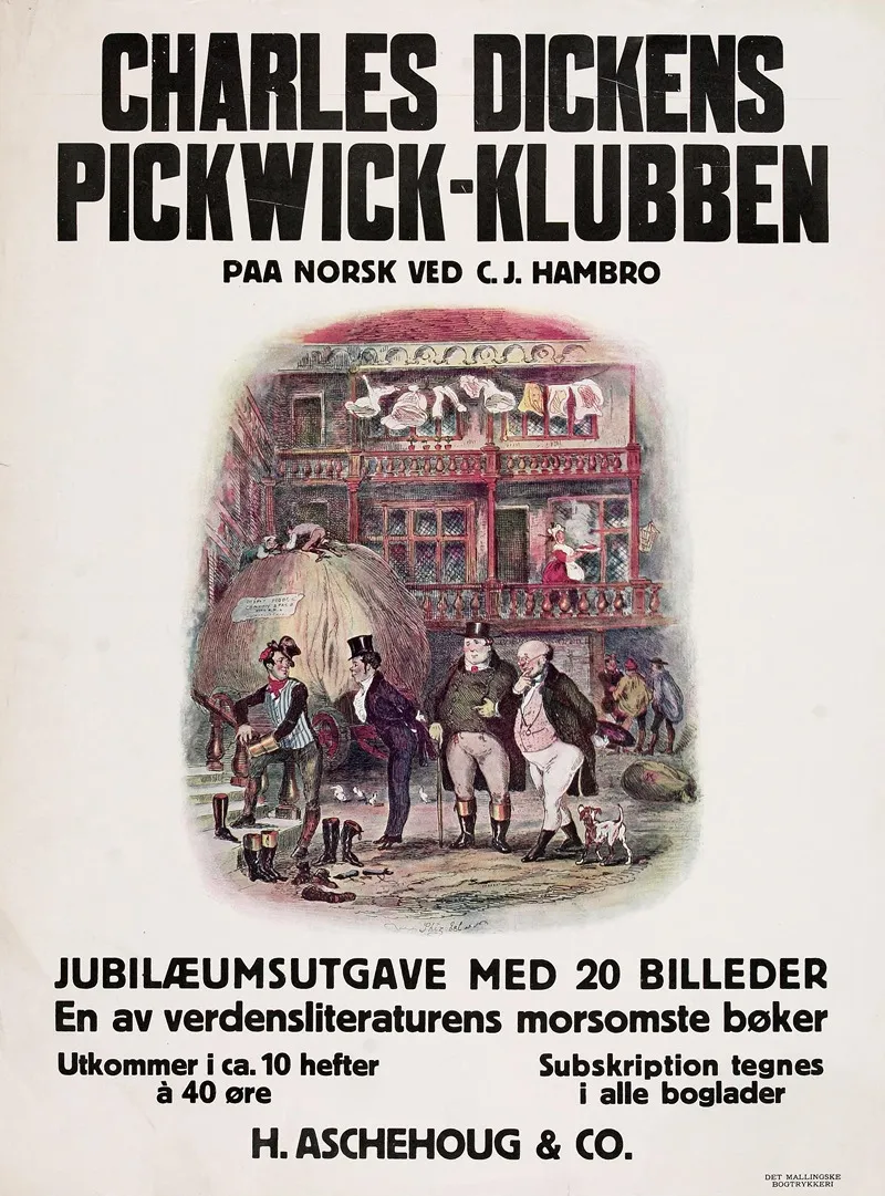 Charles Dickens Pickwick Klubben Wall Art by Anonymous - High-Resolution Digital Print