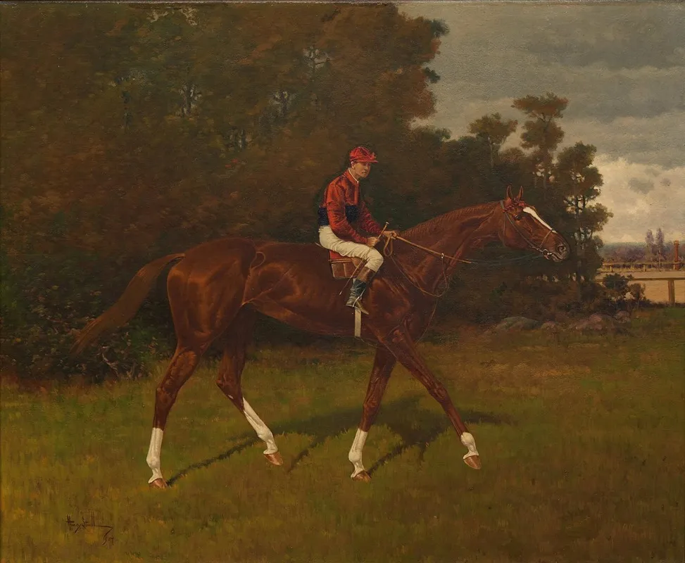 Charles Edward Owned By William H Dubois With Jockey Up