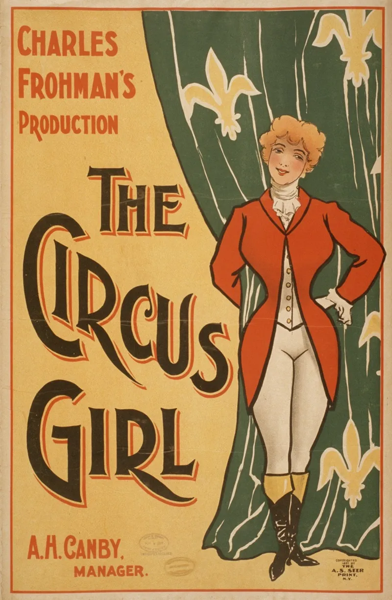 Charles Frohmans Production The Circus Girl Wall Art by Anonymous - High-Resolution Digital Print