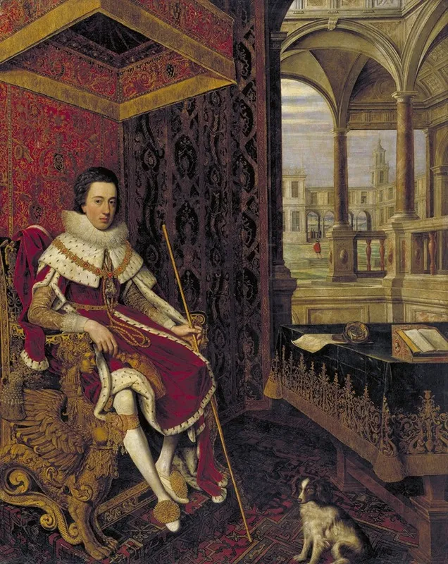 Charles I 1600 1649 When Prince Of Wales Wall Art by Hendrick van Steenwijck the Younger - High-Resolution Digital Print