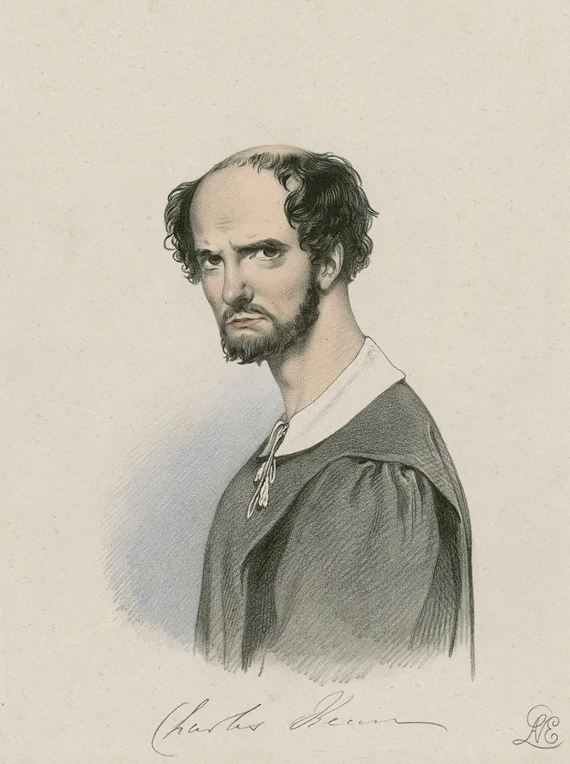 Charles Kean As Shylock In Shakespeares Merchant Of Venice And Thrift Is Blessing Act 1 Sc 3 Wall Art by Richard James Lane - High-Resolution Digital Print