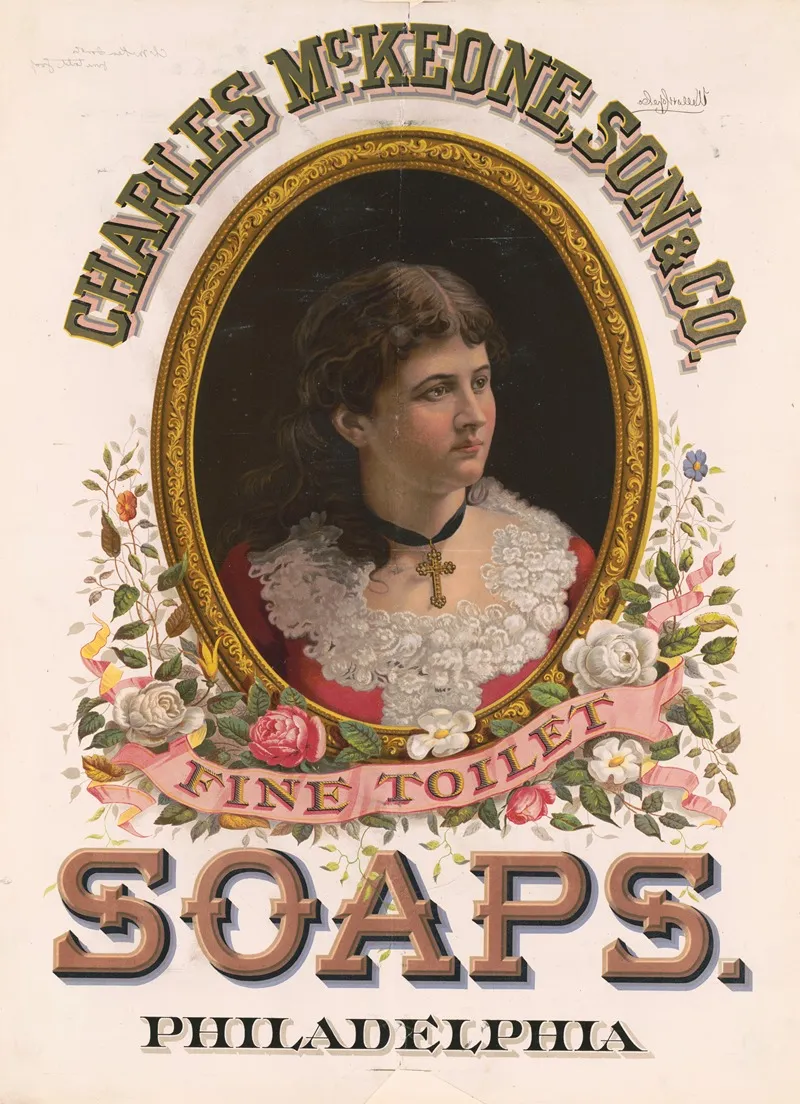 Charles Mckeone Son Co Fine Toilet Soaps Philadelphia Wall Art by Wells &amp; Hope Co. - High-Resolution Digital Print