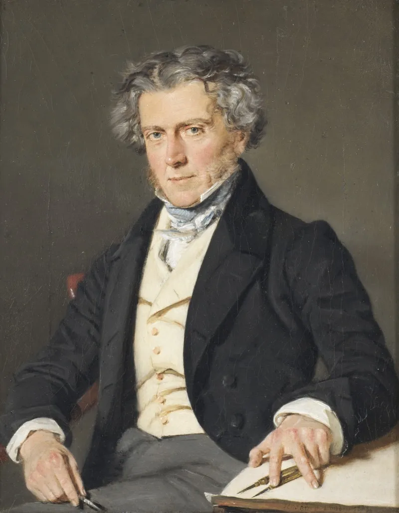 Charles Robert Cocquerell 1788 1863 Architect Wall Art by Christian Albrecht Jensen - High-Resolution Digital Print