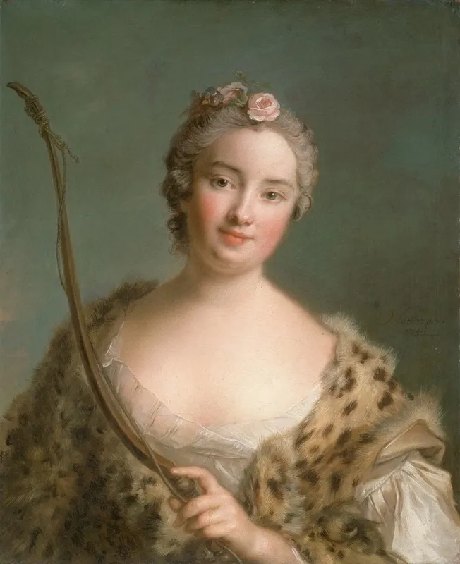 Charlotta Fredrika Sparre 1719 1795 Later Countess Fersen Wall Art by Jean-Marc Nattier - High-Resolution Digital Print