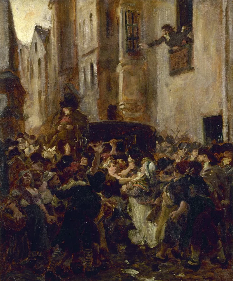 Charlotte Corday Arrested After The Murder Of Marat