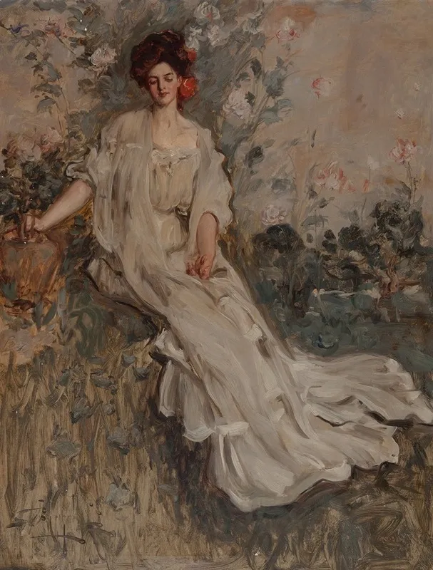 Charlotte Fairchild Wall Art by Albert Beck Wenzell - High-Resolution Digital Print