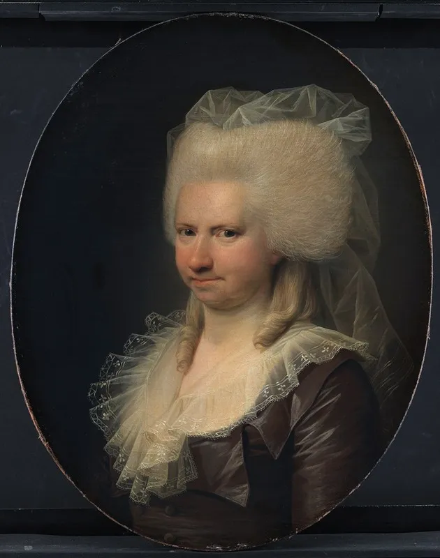 Charlotte Sophie Gerner F Rasch Henrik Gerners Hustru Wall Art by Jens Juel - High-Resolution Digital Print